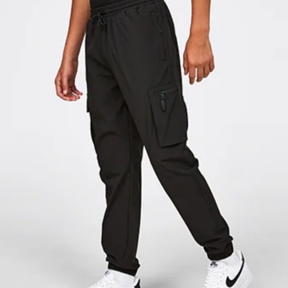 H&M Skinny fit Black Cargo Pants